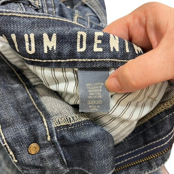 Final Sale! Converse Men's Jeans 32 x 30 blue medium wash Greenwich straight 100 - Picture 4 of 9